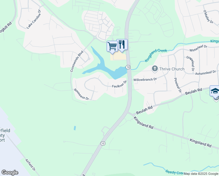 map of restaurants, bars, coffee shops, grocery stores, and more near 7301 Hamner Terrace in Chesterfield County