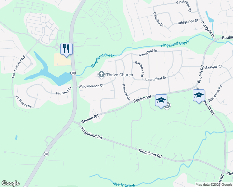 map of restaurants, bars, coffee shops, grocery stores, and more near 7507 Summertree Drive in Richmond