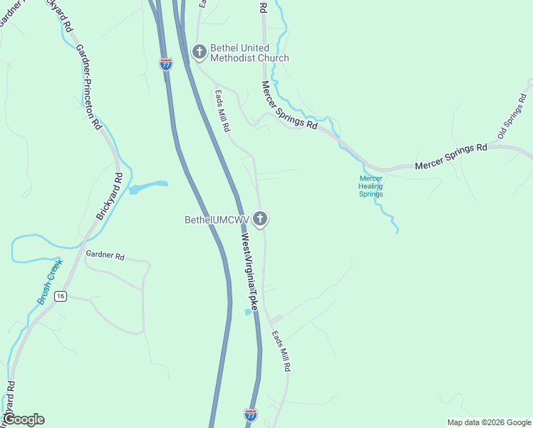 map of restaurants, bars, coffee shops, grocery stores, and more near 2184 Eads Mill Road in Princeton