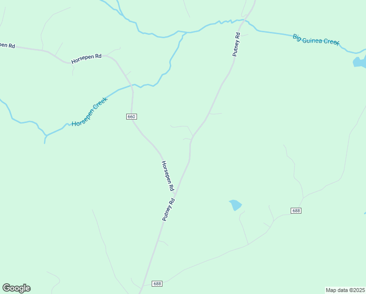 map of restaurants, bars, coffee shops, grocery stores, and more near 610 Putney Road in Farmville