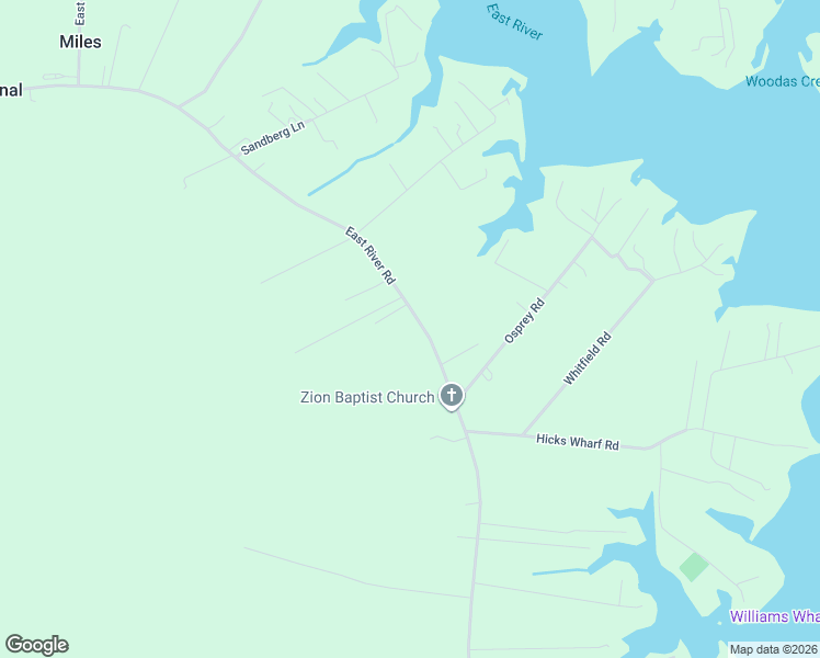 map of restaurants, bars, coffee shops, grocery stores, and more near Mobjack Road in Cardinal