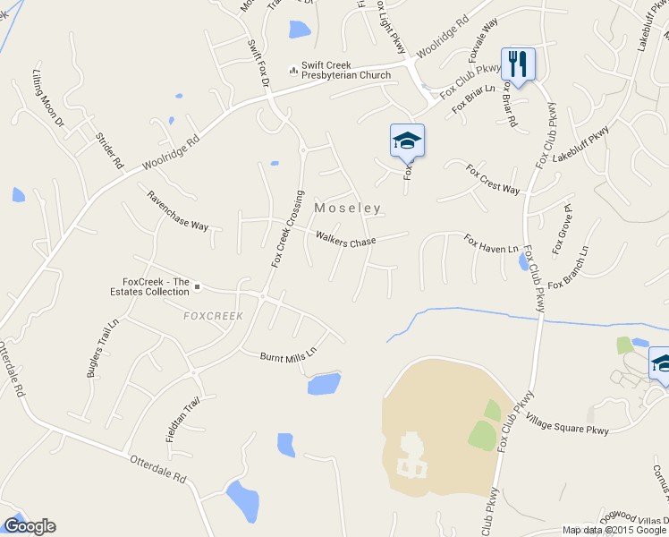 map of restaurants, bars, coffee shops, grocery stores, and more near 6219 Shotwell Terrace in Moseley