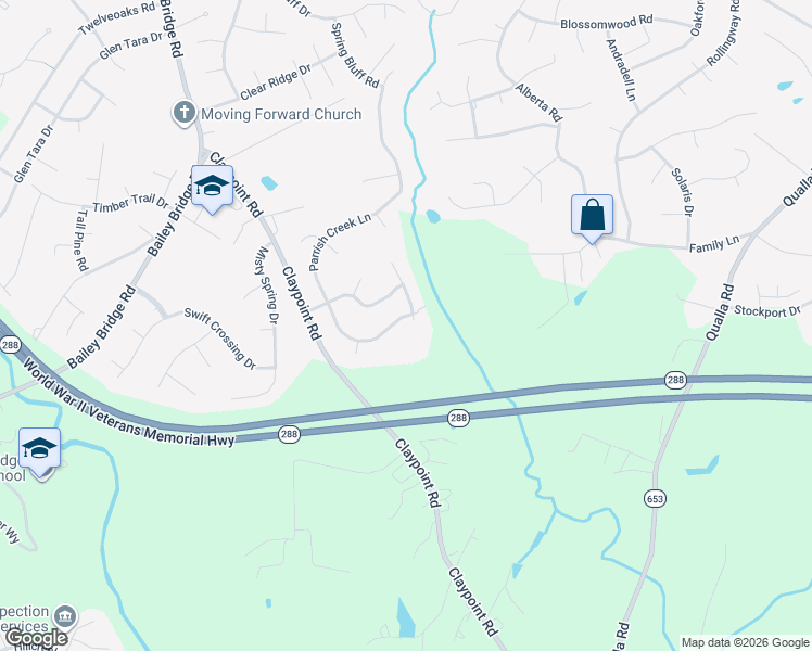 map of restaurants, bars, coffee shops, grocery stores, and more near 11830 Parrish Creek Lane in Chesterfield