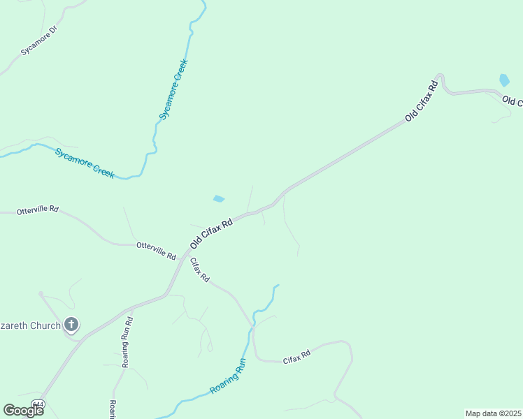 map of restaurants, bars, coffee shops, grocery stores, and more near 2895 Old Cifax Road in Goode