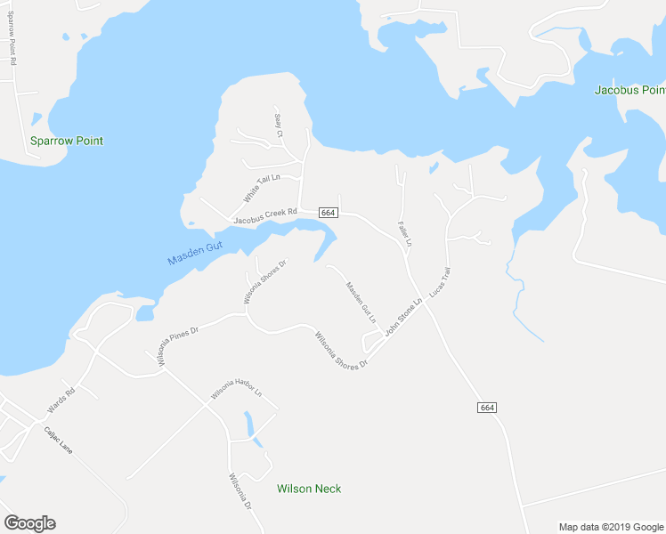 map of restaurants, bars, coffee shops, grocery stores, and more near 4460 Masden Gut Lane in Machipongo