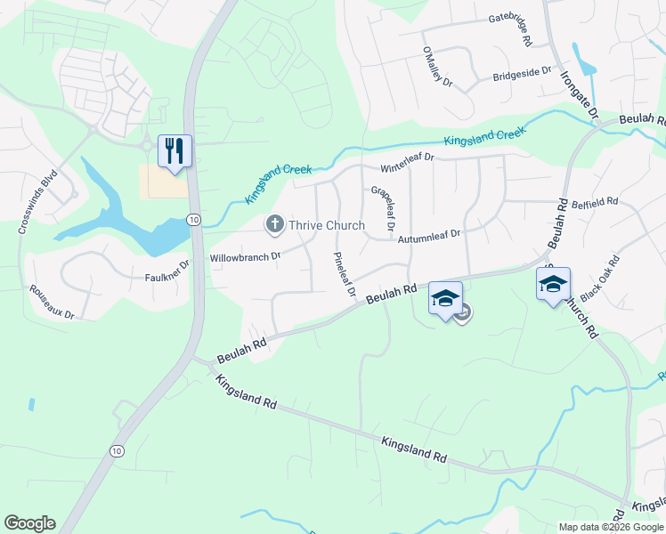 map of restaurants, bars, coffee shops, grocery stores, and more near 7507 Summertree Drive in Richmond