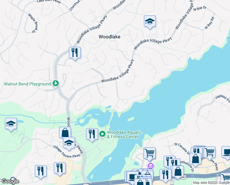 map of restaurants, bars, coffee shops, grocery stores, and more near 14509 Shelter Cove Road in Midlothian