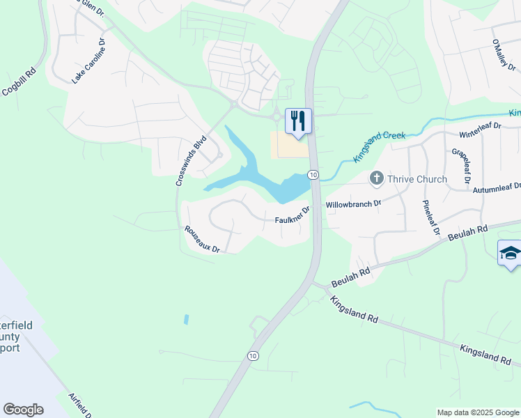 map of restaurants, bars, coffee shops, grocery stores, and more near 7206 Hamner Court in Richmond