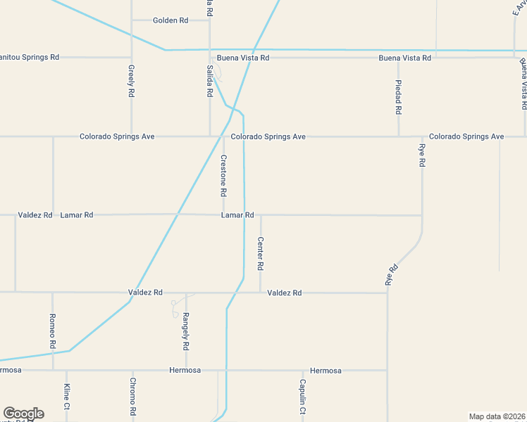 map of restaurants, bars, coffee shops, grocery stores, and more near Lamar Road in Blanca