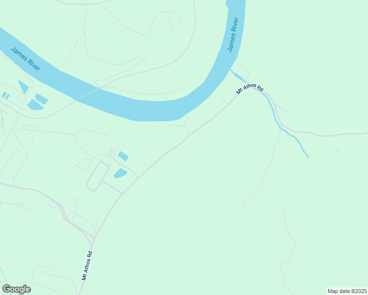 map of restaurants, bars, coffee shops, grocery stores, and more near 2251 Mount Athos Road in Lynchburg