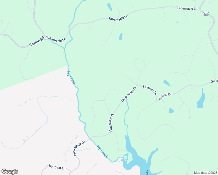 map of restaurants, bars, coffee shops, grocery stores, and more near 115 Meadowgate Drive in Forest