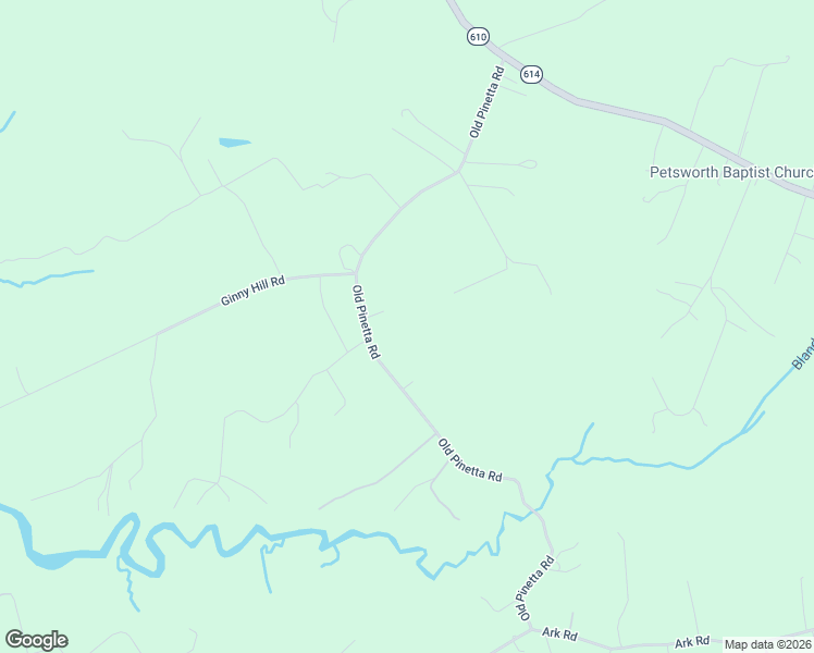 map of restaurants, bars, coffee shops, grocery stores, and more near 7405 Old Pinetta Road in Gloucester