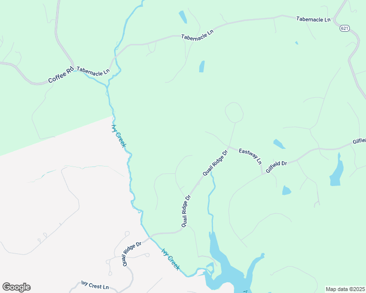 map of restaurants, bars, coffee shops, grocery stores, and more near 115 Meadowgate Drive in Forest