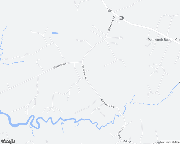 map of restaurants, bars, coffee shops, grocery stores, and more near 7405 Old Pinetta Road in Gloucester