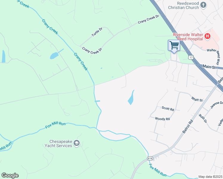 map of restaurants, bars, coffee shops, grocery stores, and more near 7347 Fiddlers Lane in Gloucester