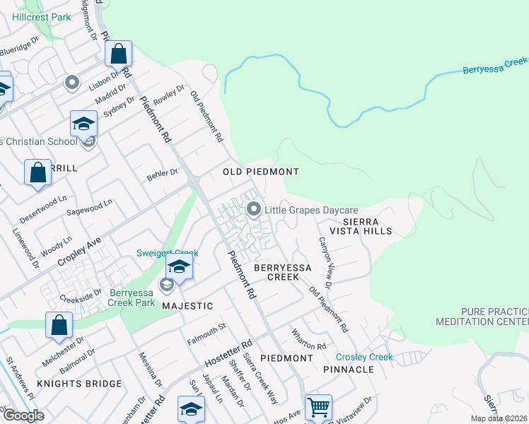 map of restaurants, bars, coffee shops, grocery stores, and more near 1873 Queen Elizabeth Way in San Jose