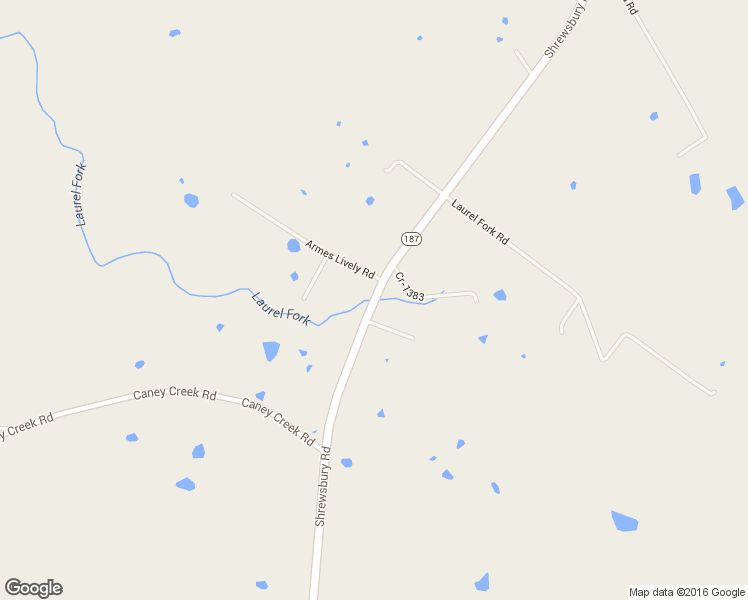 map of restaurants, bars, coffee shops, grocery stores, and more near Shrewsbury Road in Leitchfield