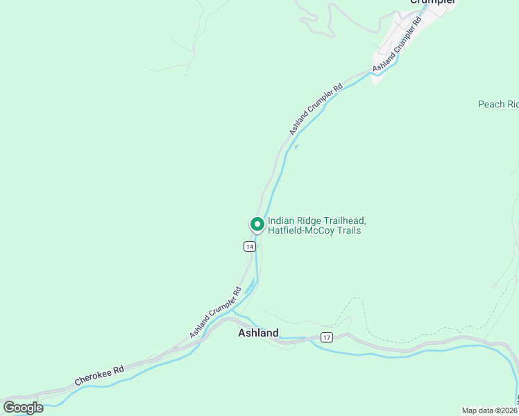 map of restaurants, bars, coffee shops, grocery stores, and more near Ashland-Crumpler Road in Rock