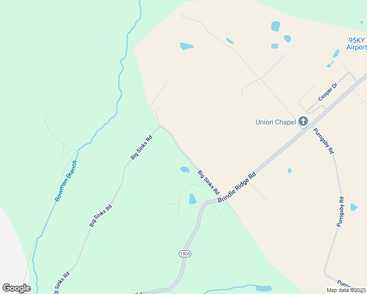 map of restaurants, bars, coffee shops, grocery stores, and more near Big Sinks Road in Brodhead