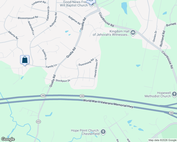 map of restaurants, bars, coffee shops, grocery stores, and more near 5624 Burnage Court in Chesterfield