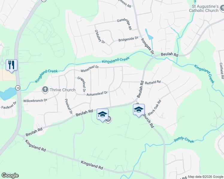 map of restaurants, bars, coffee shops, grocery stores, and more near 7505 Orchardhill Drive in Richmond