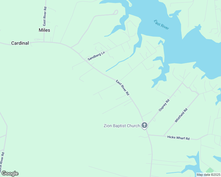 map of restaurants, bars, coffee shops, grocery stores, and more near 77 Careys Lane in Cardinal