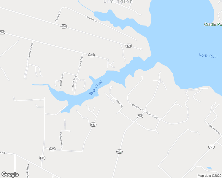 map of restaurants, bars, coffee shops, grocery stores, and more near 7481 Quailfield Lane in Gloucester Courthouse