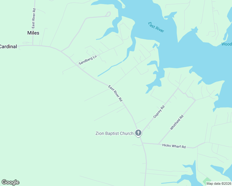 map of restaurants, bars, coffee shops, grocery stores, and more near Mobjack Road in Mathews County