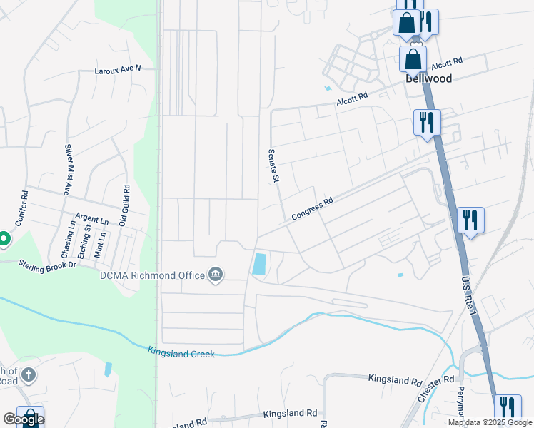 map of restaurants, bars, coffee shops, grocery stores, and more near 3113 Botone Avenue in Richmond