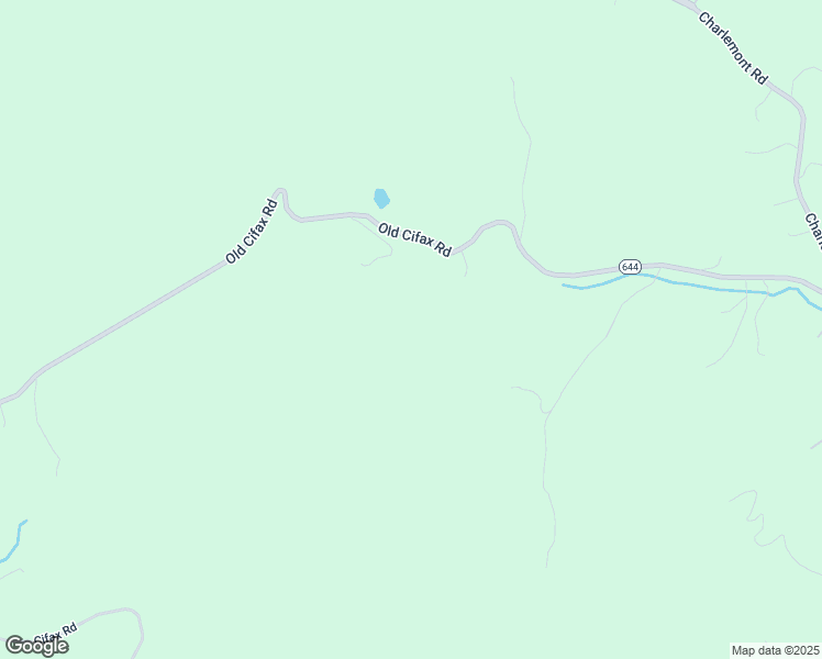 map of restaurants, bars, coffee shops, grocery stores, and more near 3855 Old Cifax Road in Goode