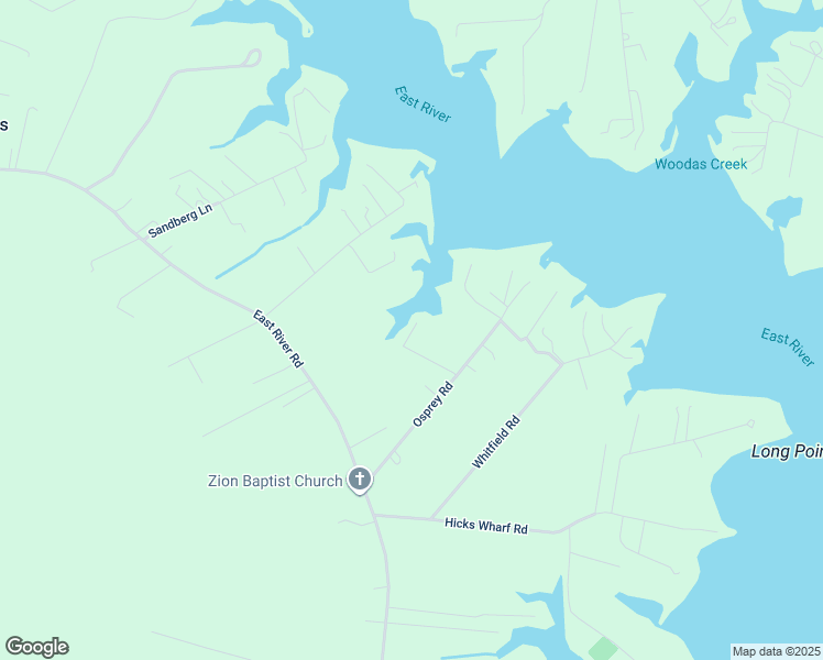 map of restaurants, bars, coffee shops, grocery stores, and more near 178 Mary Jay Lane in Cardinal