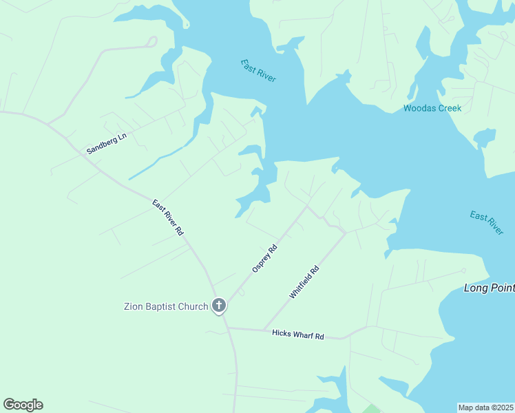 map of restaurants, bars, coffee shops, grocery stores, and more near 178 Mary Jay Lane in Cardinal