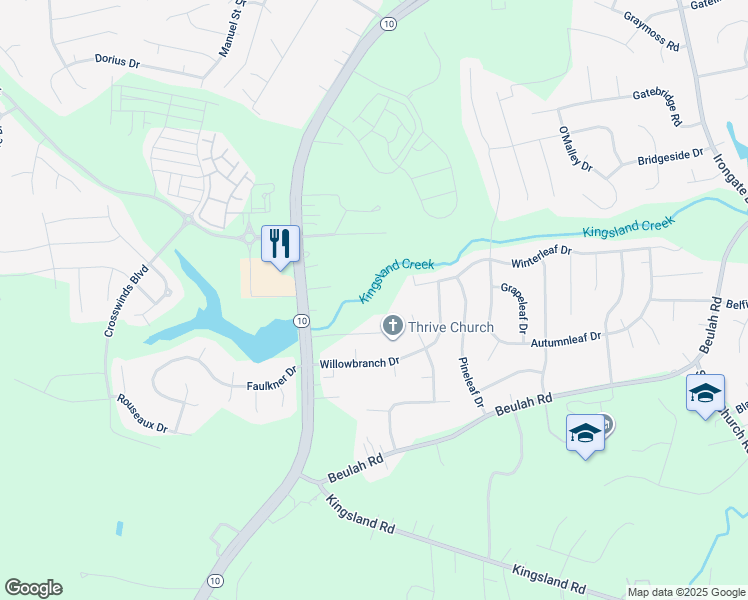 map of restaurants, bars, coffee shops, grocery stores, and more near 7131 Iron Bridge Road in Richmond