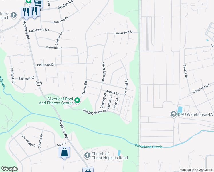 map of restaurants, bars, coffee shops, grocery stores, and more near 3607 Cannington Drive in Chesterfield County