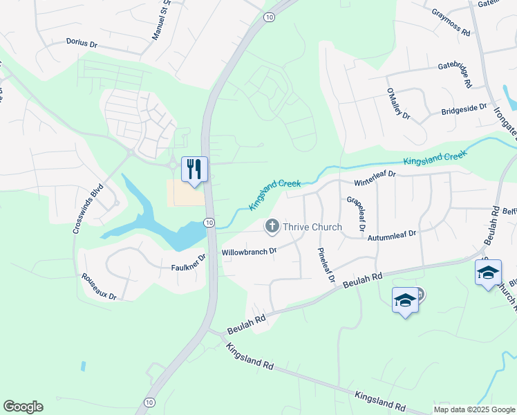 map of restaurants, bars, coffee shops, grocery stores, and more near 7131 Iron Bridge Road in Richmond