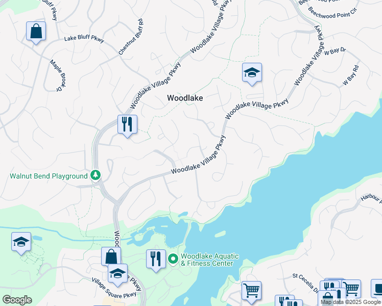 map of restaurants, bars, coffee shops, grocery stores, and more near 14507 Bent Creek Court in Midlothian