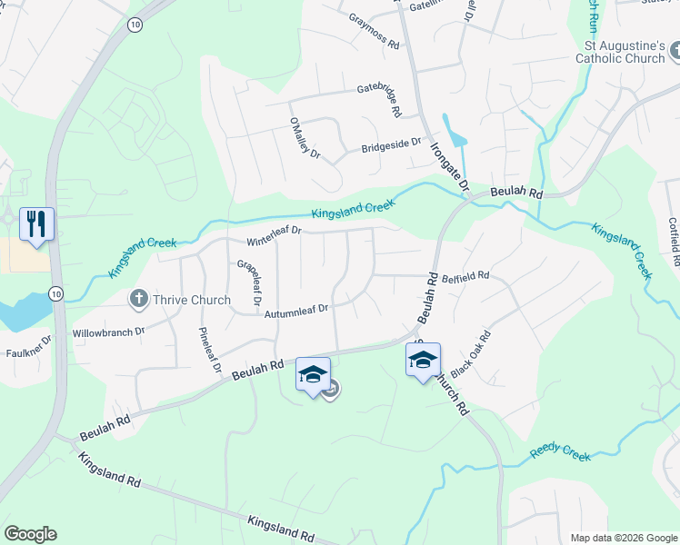 map of restaurants, bars, coffee shops, grocery stores, and more near 7406 Orchardhill Drive in Richmond