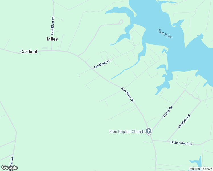 map of restaurants, bars, coffee shops, grocery stores, and more near 2990 East River Road in Cardinal