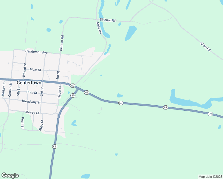 map of restaurants, bars, coffee shops, grocery stores, and more near 5698 Kentucky 69 in Centertown