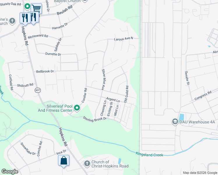map of restaurants, bars, coffee shops, grocery stores, and more near 3607 Cannington Drive in Chesterfield County