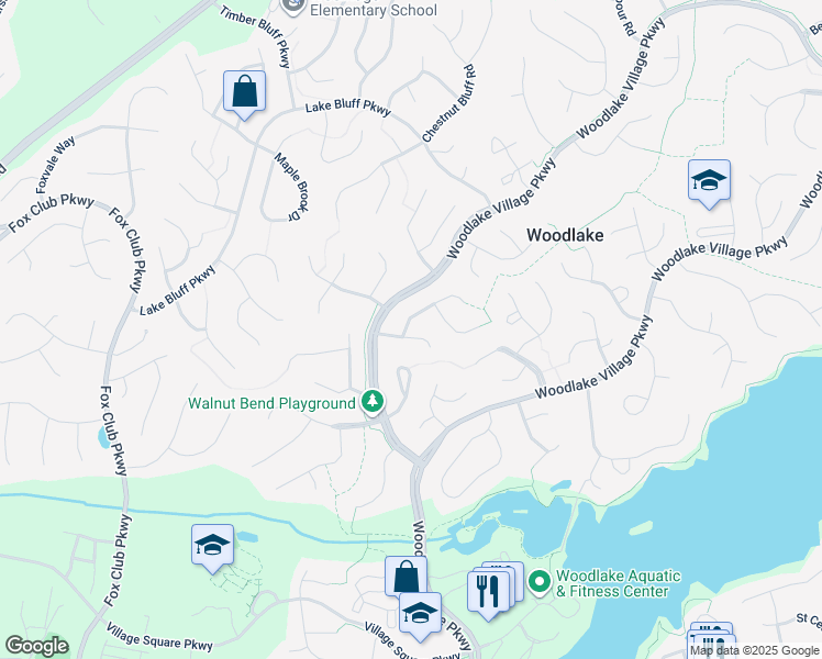 map of restaurants, bars, coffee shops, grocery stores, and more near 14814 Acorn Ridge Road in Midlothian
