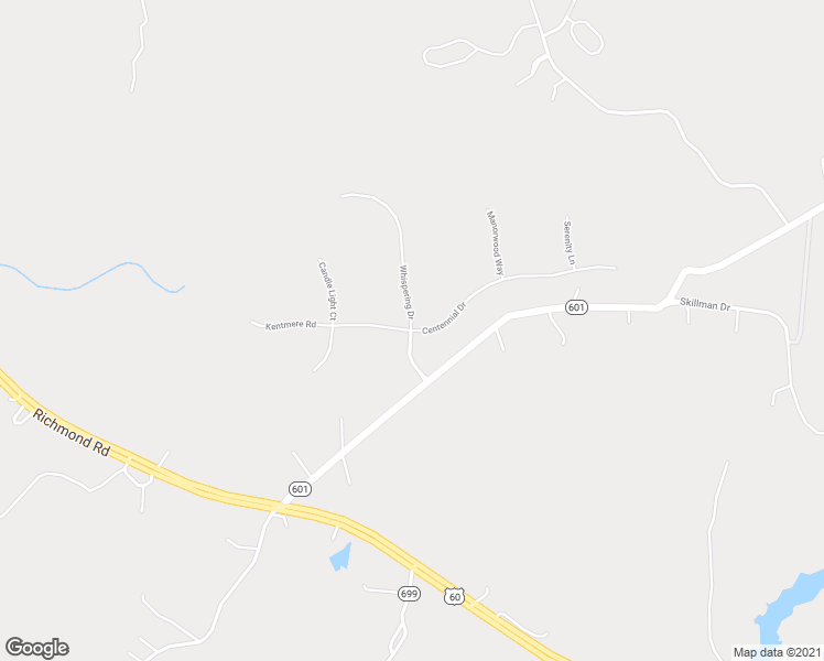 map of restaurants, bars, coffee shops, grocery stores, and more near 1677 Centennial Drive in Toano