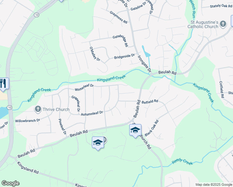map of restaurants, bars, coffee shops, grocery stores, and more near 5224 Autumnleaf Drive in Richmond