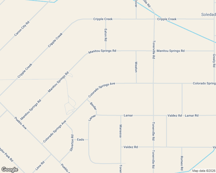 map of restaurants, bars, coffee shops, grocery stores, and more near 8643 Colorado Springs Road in Blanca