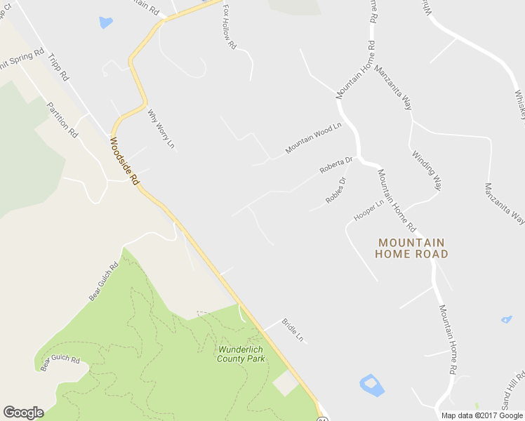 map of restaurants, bars, coffee shops, grocery stores, and more near 1 Turkey Farm Lane in Woodside