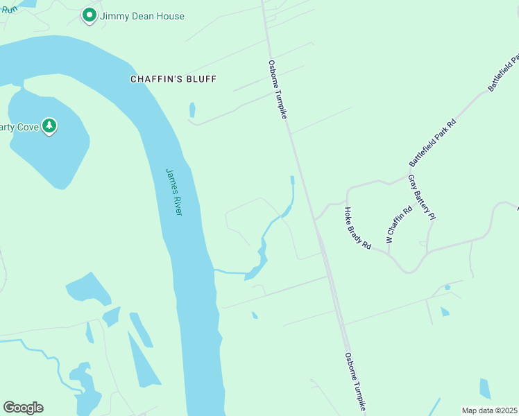 map of restaurants, bars, coffee shops, grocery stores, and more near 1511 Battery Hill Drive in Richmond