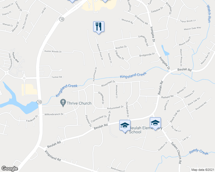 map of restaurants, bars, coffee shops, grocery stores, and more near 7300 Hilmar Drive in Richmond