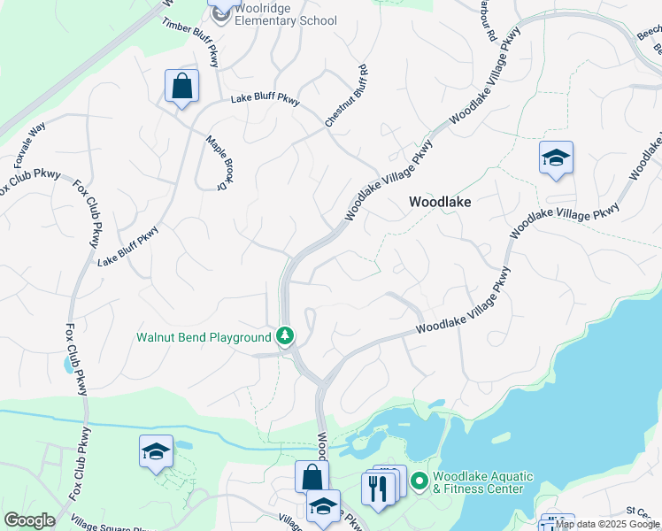 map of restaurants, bars, coffee shops, grocery stores, and more near 5900 Acorn Ridge Court in Midlothian