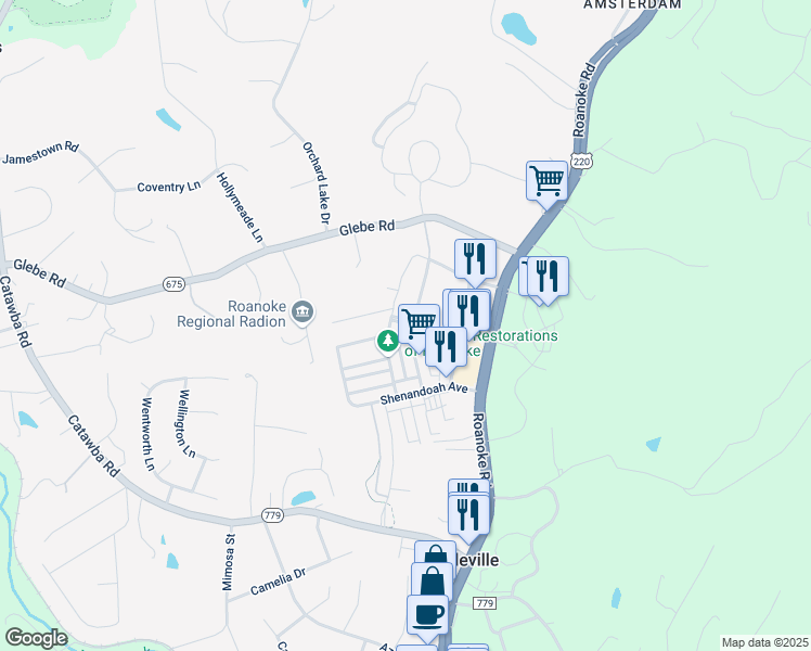 map of restaurants, bars, coffee shops, grocery stores, and more near 56 Layman Brothers Drive in Daleville