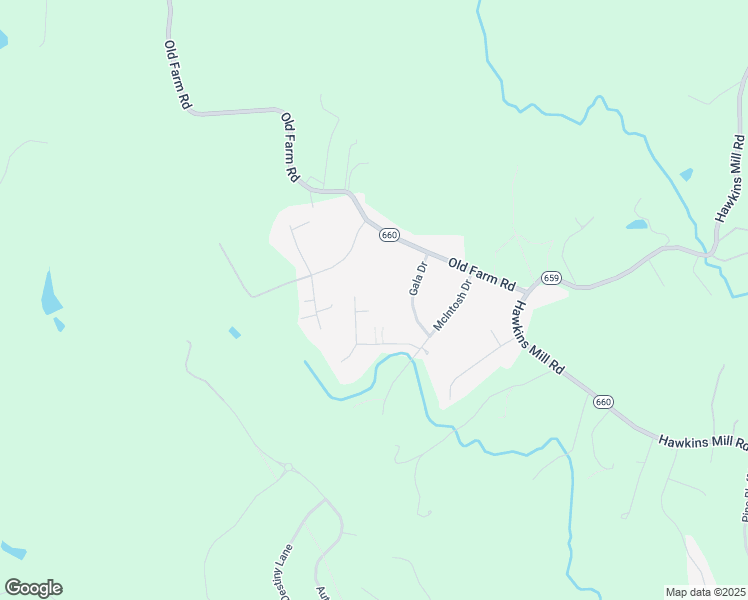 map of restaurants, bars, coffee shops, grocery stores, and more near 109 Gala Drive in Lynchburg